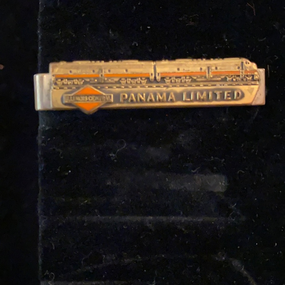 Vintage Train Tie Clasp